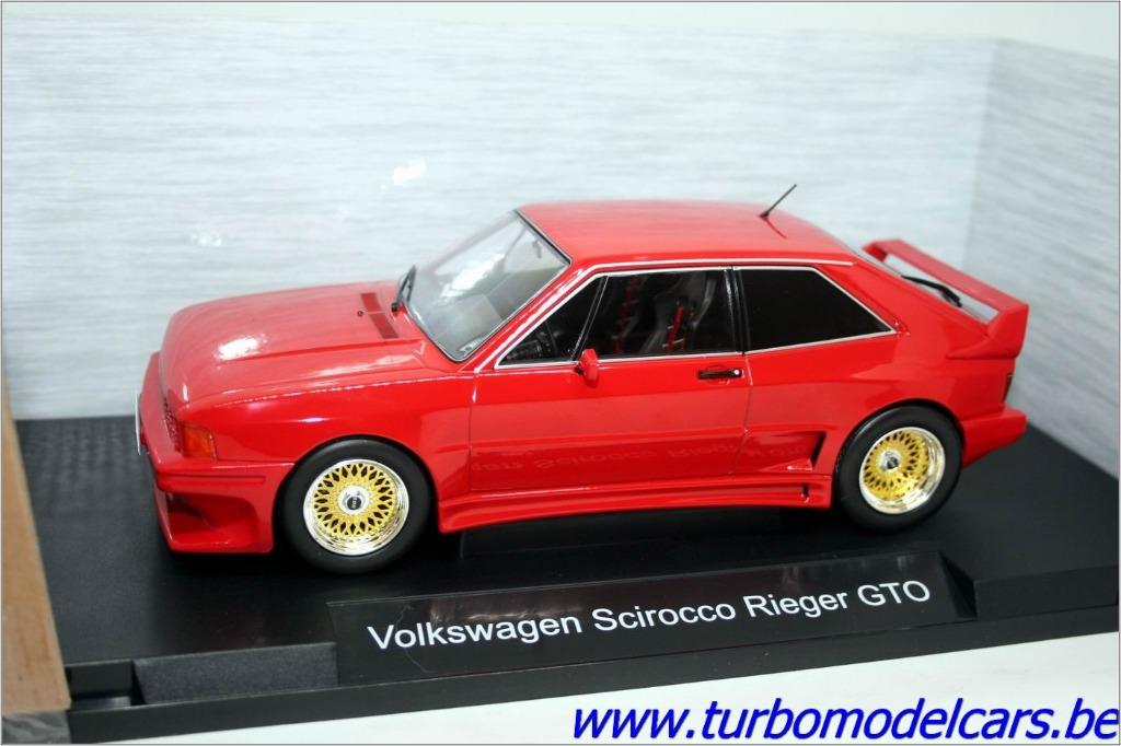 VW Scirocco Rieger GTO Rood 1/18 MCG, Hobby en Vrije tijd, Modelauto's | 1:18, Nieuw, Auto, Overige merken, Verzenden