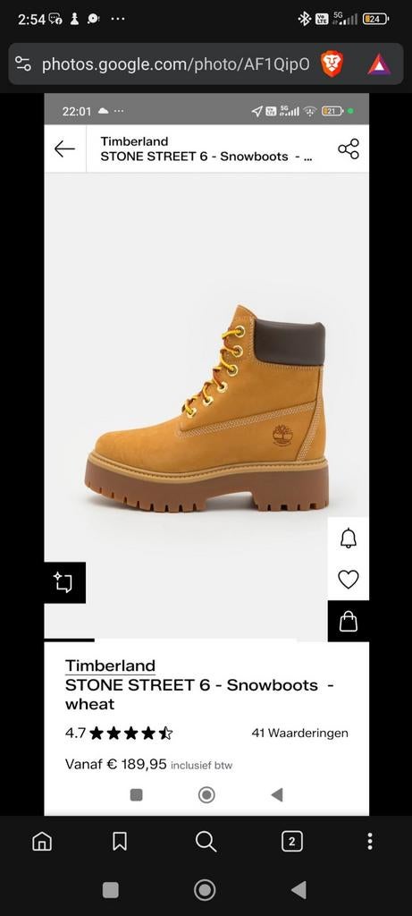 Timberland Snowboots vrouwen. Maat 42. Nieuw nooit gedragen., Vêtements | Femmes, Chaussures, Neuf, Enlèvement ou Envoi, Timberland