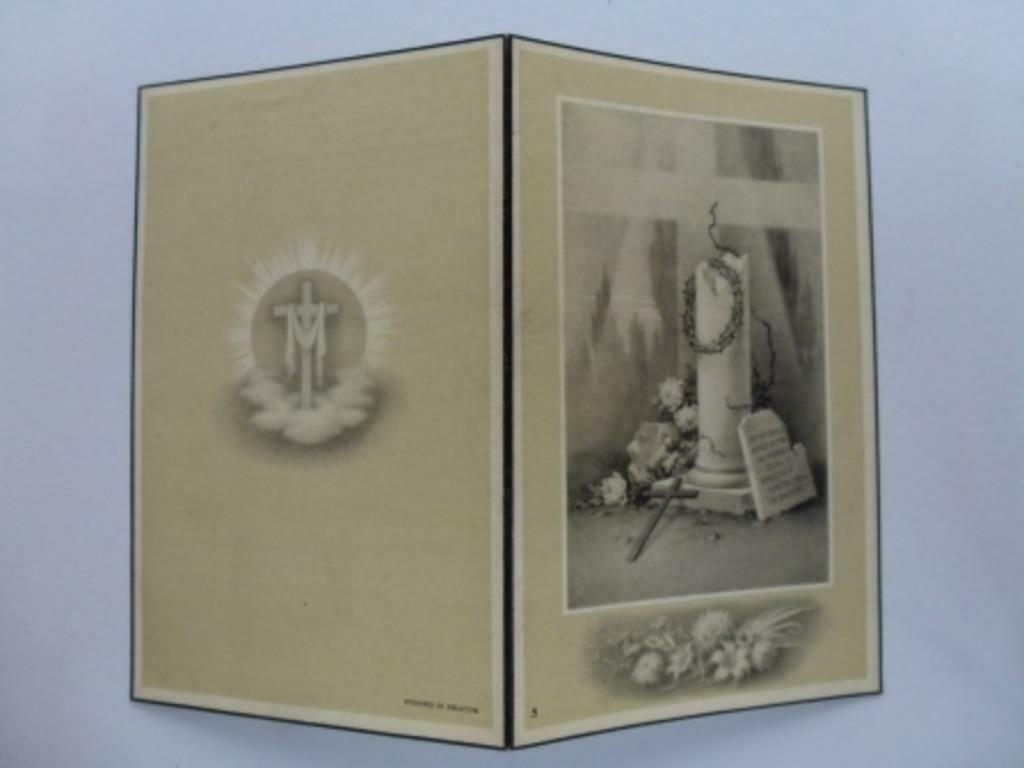 doodsprentje Vandermosten Maria  Sterrebeek 1881, Verzenden, Rouwkaart