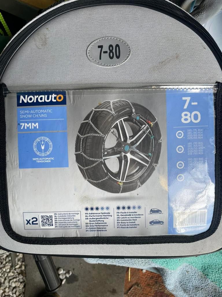 Chaîne pneu neige, Autos : Divers, Chaînes, Comme neuf, Enlèvement