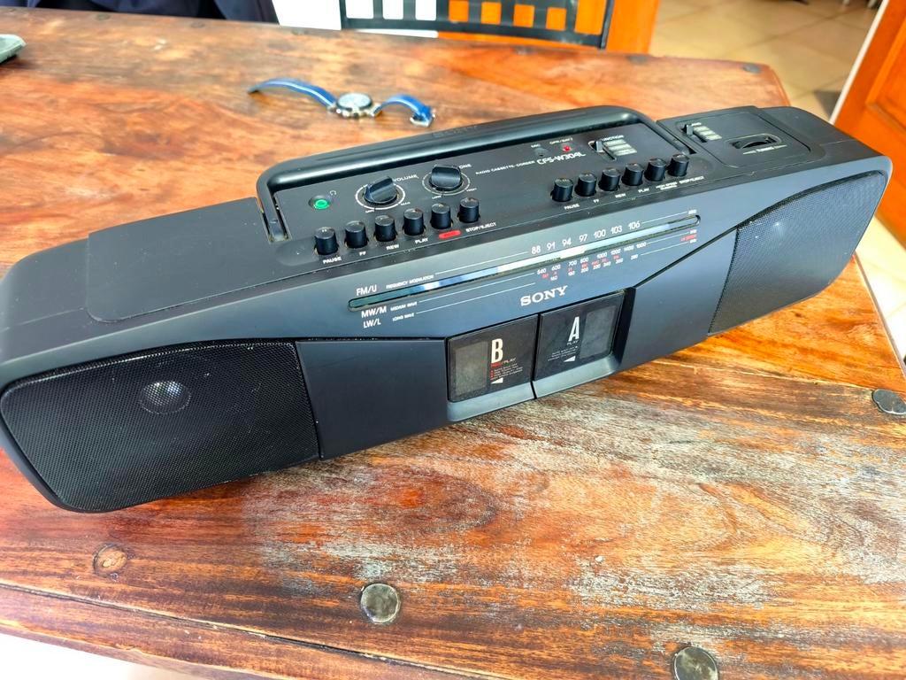 Very cool Sony Boombox rétro, vintage, parfait fonctionelle, Ophalen, Gebruikt, Radio