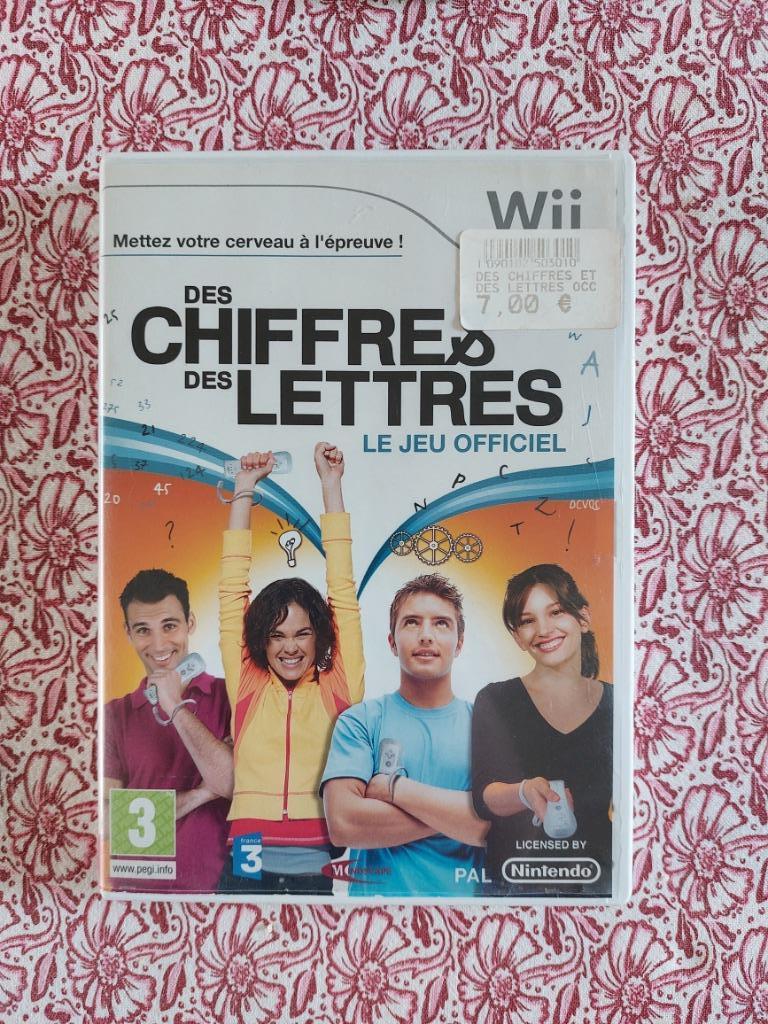 Jeu Wii Des chiffres & des lettres : le jeu officiel, Enlèvement ou Envoi, Comme neuf, À partir de 3 ans, 3 joueurs ou plus