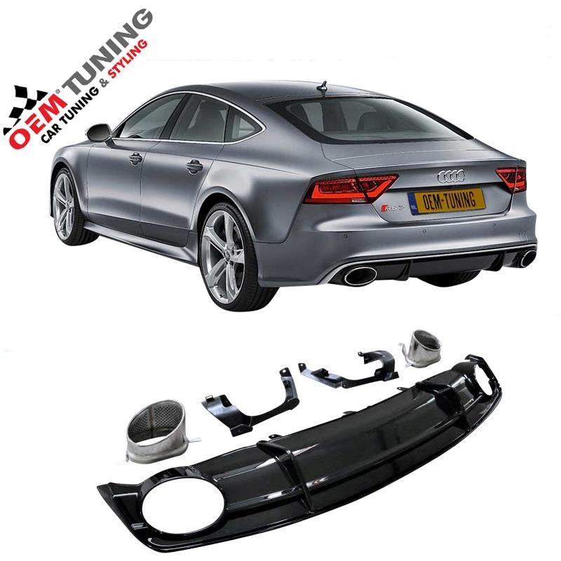 A7 S7 Diffuser | RS7 Design | 2014 – 2018 | voor s line | ch, Auto-onderdelen, Carrosserie, Bumper, Audi, Achter, Nieuw, Ophalen of Verzenden