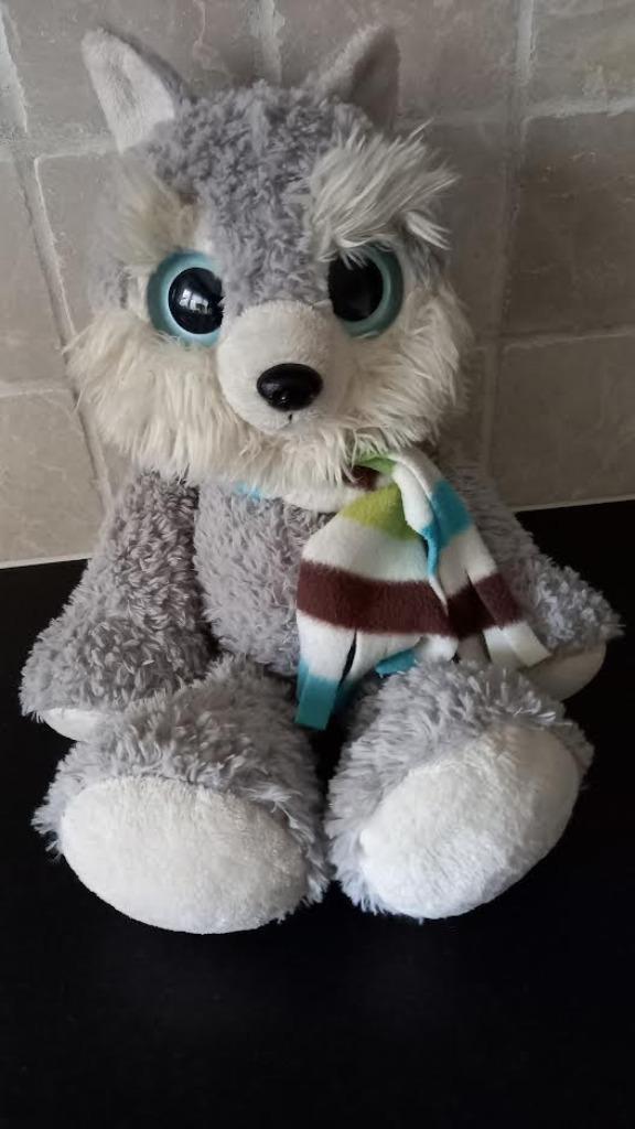 knuffel vos met grote ogen, Ophalen of Verzenden, Zo goed als nieuw