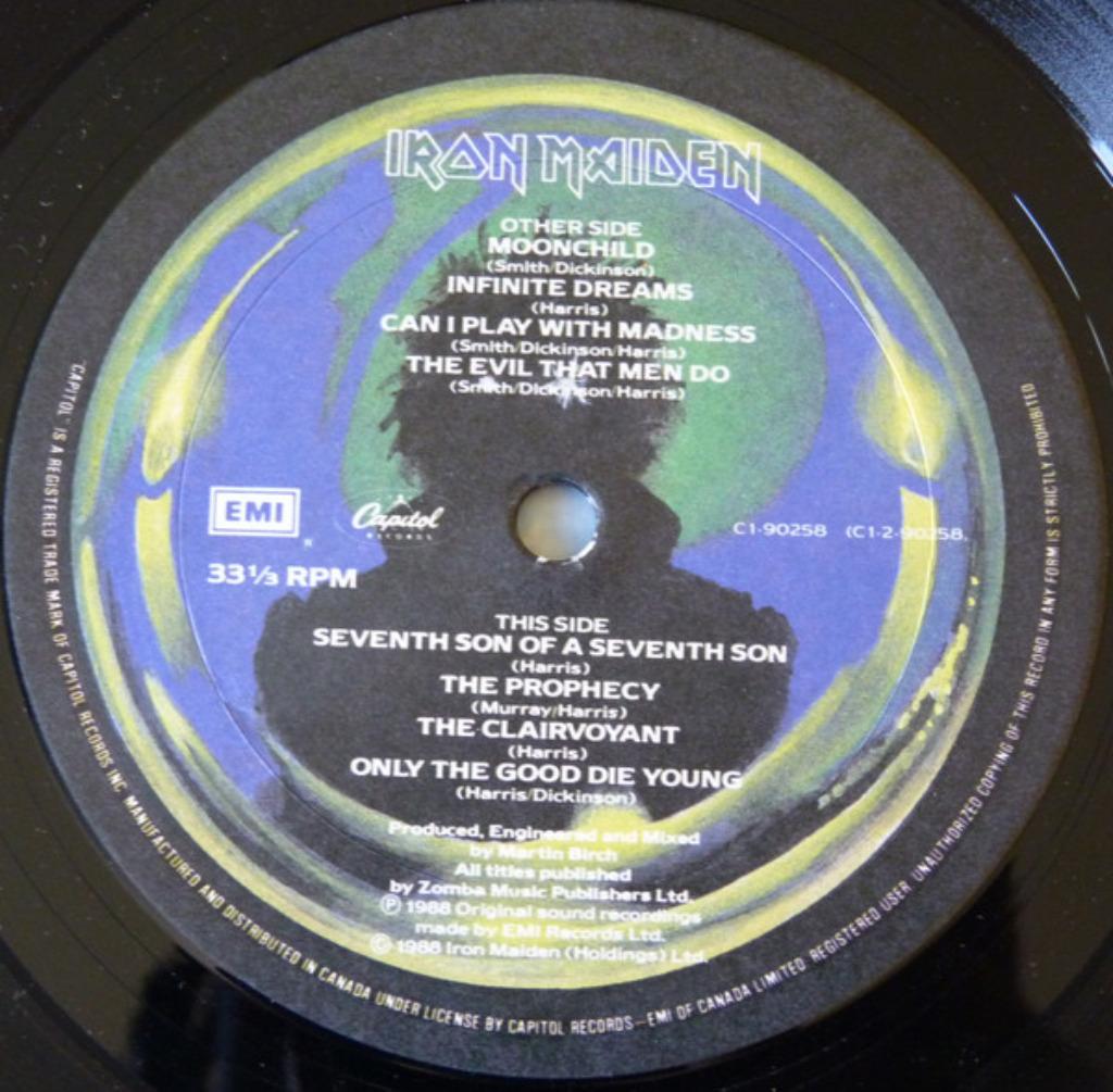 Iron Maiden – Seventh Son of a Seventh Son, Enlèvement ou Envoi, Utilisé