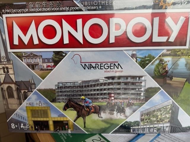 monopoly speciaal stad Waregem, Hobby en Vrije tijd, Vijf spelers of meer, Ophalen, Nieuw, Parker Hasbro