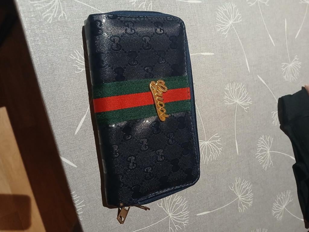 Portemonnee gucci, Handtassen en Accessoires, Portemonnees, Ophalen of Verzenden, Blauw