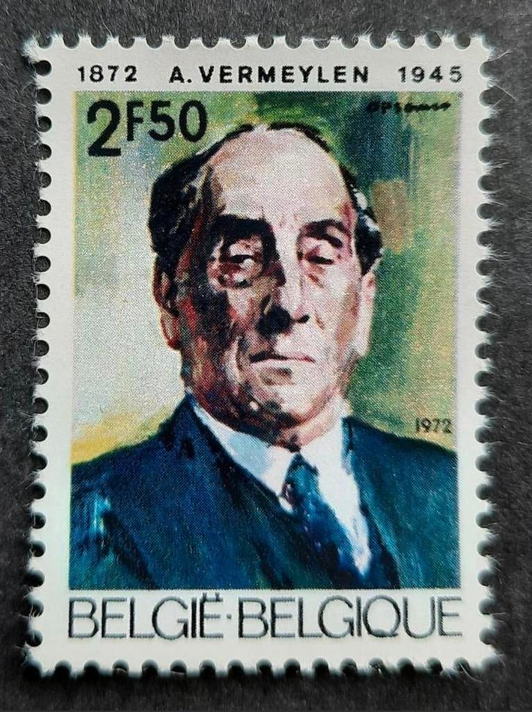 Belgique : COB 1620 ** August Vermeylen 1972., Sans timbre, Neuf, Enlèvement ou Envoi, Non oblitéré
