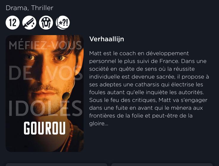 2 cinematickets voor de film Gourou in bioscoop naar keuze, Tickets en Kaartjes, Twee personen, Meerdaags