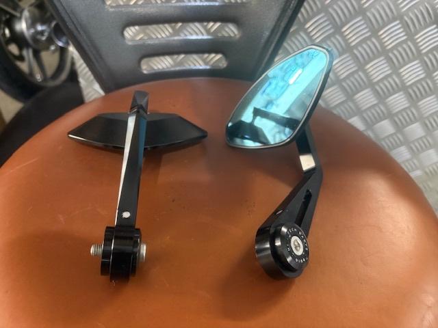 Kawasaki Vulcan 650 S Puig bar-end spiegels          OO MOTO, Ophalen of Verzenden, Gebruikt