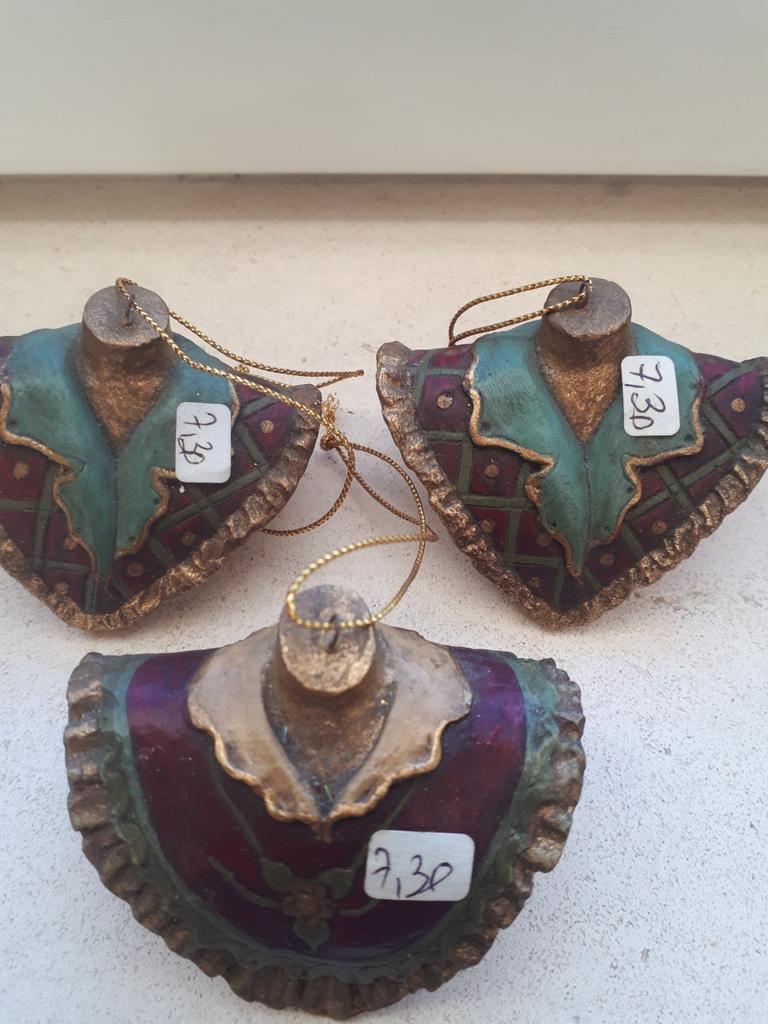 3 boules de Noël buste ou col Goodwill, Enlèvement ou Envoi, Comme neuf