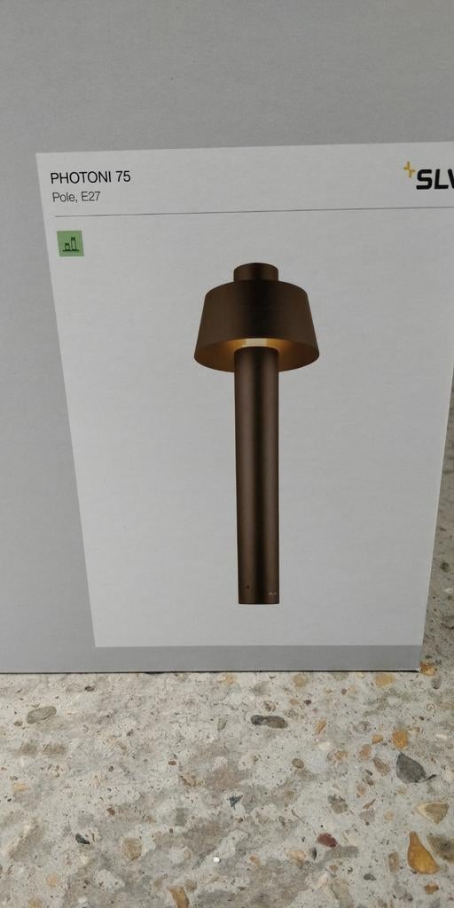 SLV PHOTONI 7 tuinverlichting zwart NIEUW 75cm tuinpaal E27, Ophalen of Verzenden