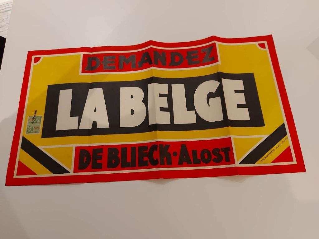 Affiche De Blieck Aalst La Belge, Ophalen, Gebruikt, Reclamebord