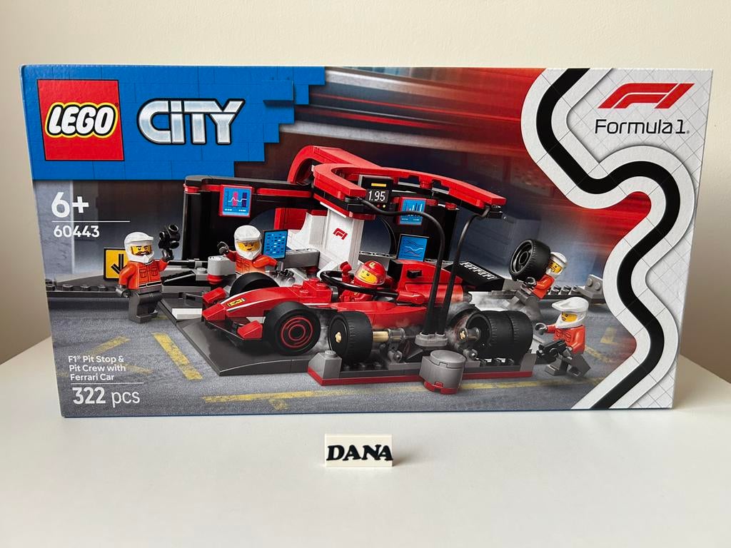 Lego City F1 pitstop & pitcrew met Ferrari auto(60443)Nieuw!, Ophalen of Verzenden, Nieuw, Lego