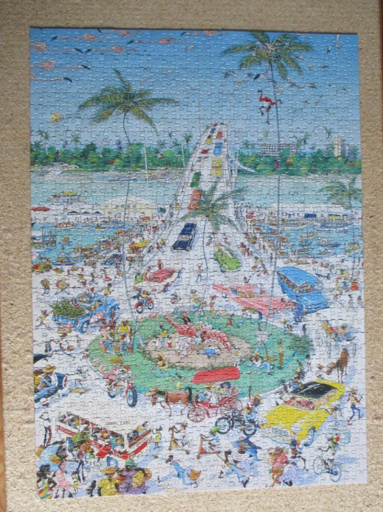 puzzel king comic Bahamas 1000, Enlèvement ou Envoi, 500 à 1500 pièces, Comme neuf, Puzzle