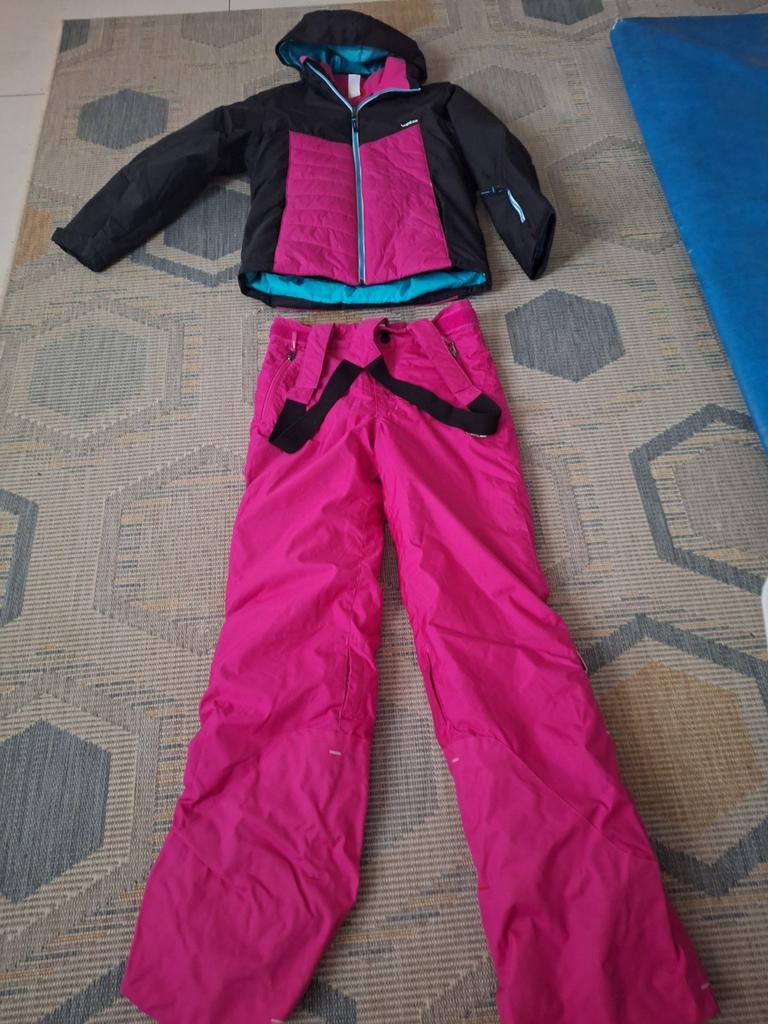 Ensemble ski fille 12 ans (143-150 cm) Wedze Decathlon – Ros, WEDZE, Ophalen of Verzenden, Zo goed als nieuw, Overige typen