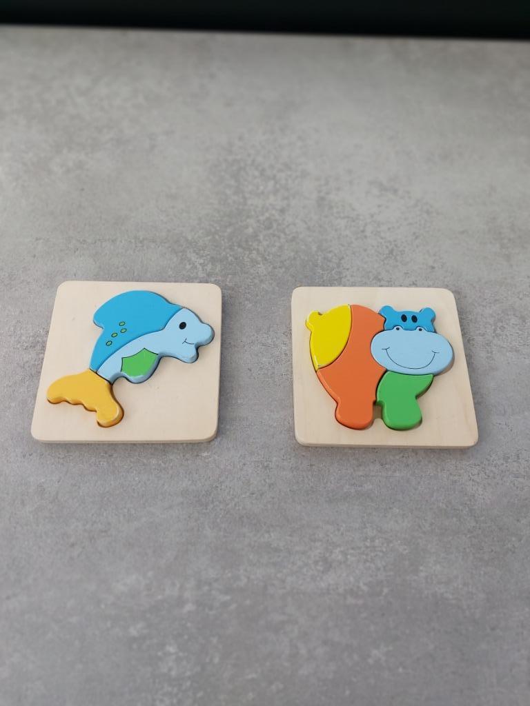 Houten Baby/peuter puzzels (1€/stuk), Kinderen en Baby's, Speelgoed | Kinderpuzzels, Ophalen of Verzenden, Zo goed als nieuw, Van hout