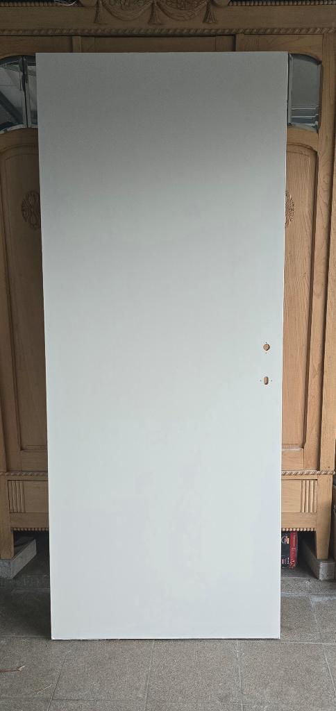 Massieve binnendeur wit geschilderd, als nieuw, Overige typen, Zo goed als nieuw, 150 tot 225 cm, Hout