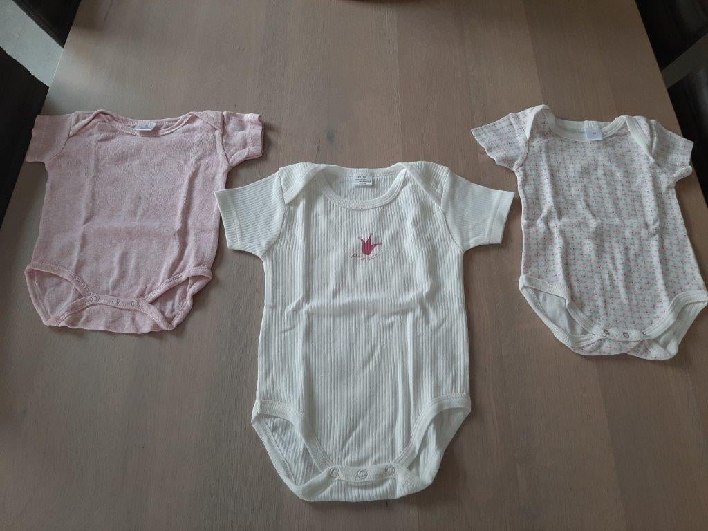 NIEUWE!! Set van 3 opéénvolgende rompertjes (Mt62-68-86), Ophalen of Verzenden, Nieuw, Meisje, Nacht- of Onderkleding