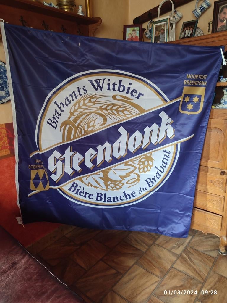 Grote biervlag van Steendonk Moortgat., Ophalen of Verzenden, Nieuw
