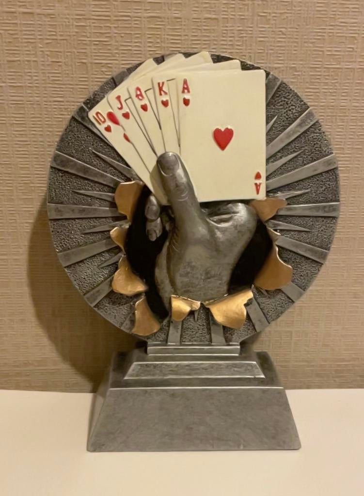 Trophée - coupe jeu de cartes, Enlèvement ou Envoi, Utilisé