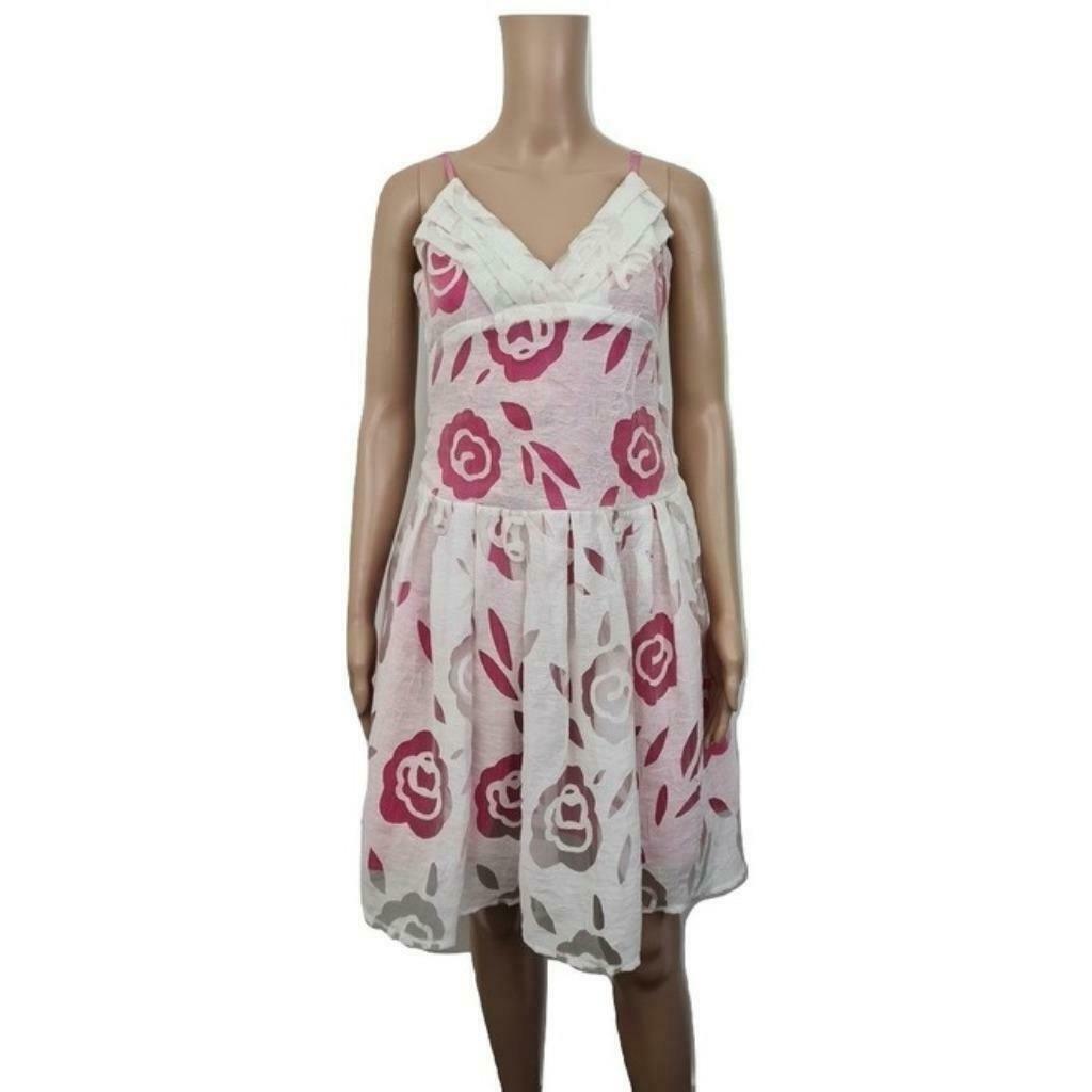 Prachtige jurk Rinascimento, wit met roze onderjurk, S, Wit, Rinascimento, Nieuw, Ophalen of Verzenden