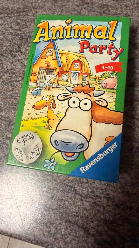 Ravensburger Animal Party – Leuk kinderspel 4-10 jaar, Ophalen, Gebruikt