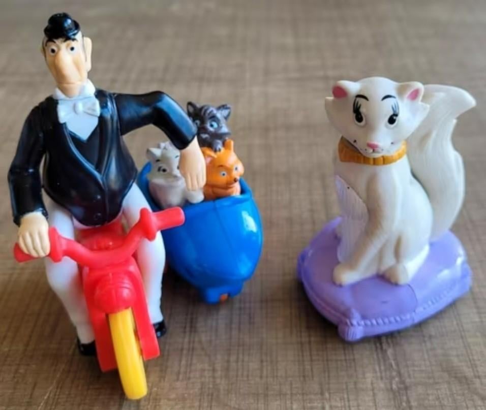 De Aristokatten: verzamelfiguren, Ophalen of Verzenden, Overige figuren, Gebruikt, Beeldje of Figuurtje