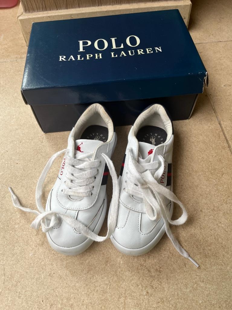 Witte Ralph Lauren sneakers maat 30, Ophalen, Gebruikt, Sportschoenen, Jongen