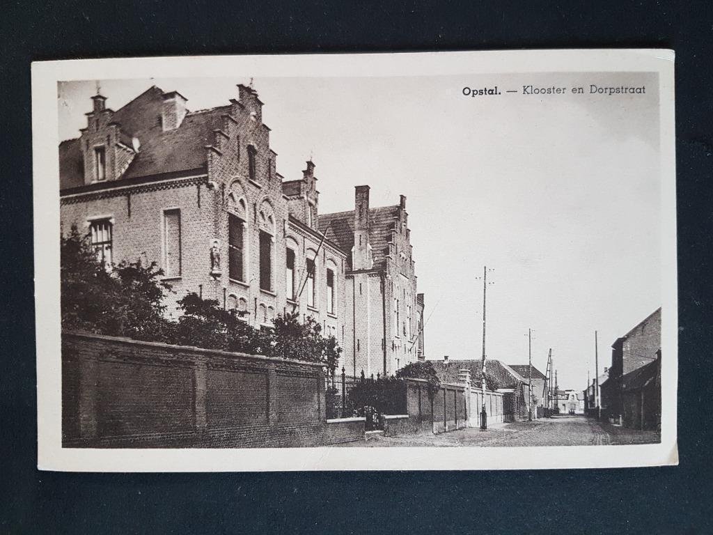 Postkaart Opstal Klooster en Dorpstraat ( Buggenhout ), Verzamelen, Postkaarten | België, Verzenden, 1920 tot 1940, Ongelopen