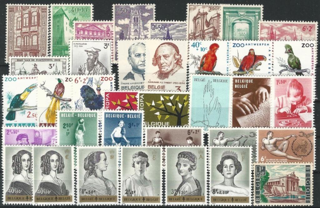 BELGIE - JAARGANG 1962, Timbres & Monnaies, Timbres | Europe | Belgique, Sans timbre, Neuf, Enlèvement ou Envoi, Non oblitéré