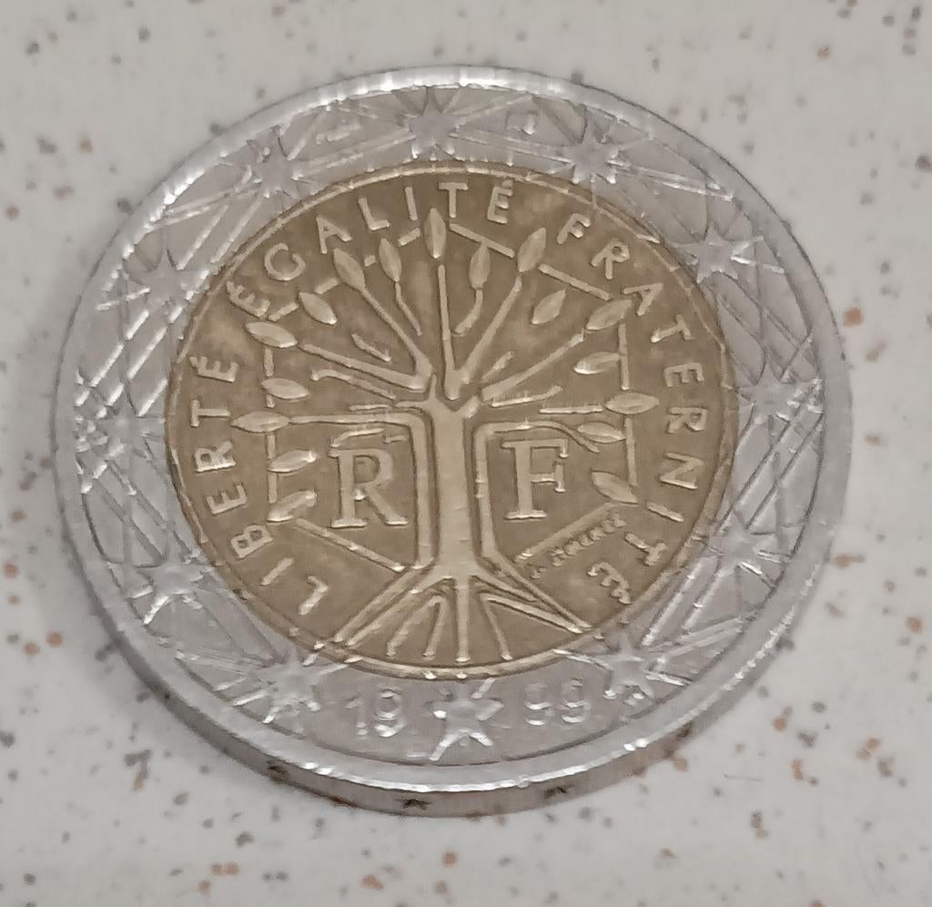 2 euro munt, Ophalen of Verzenden, Frankrijk, 2 euro, Losse munt