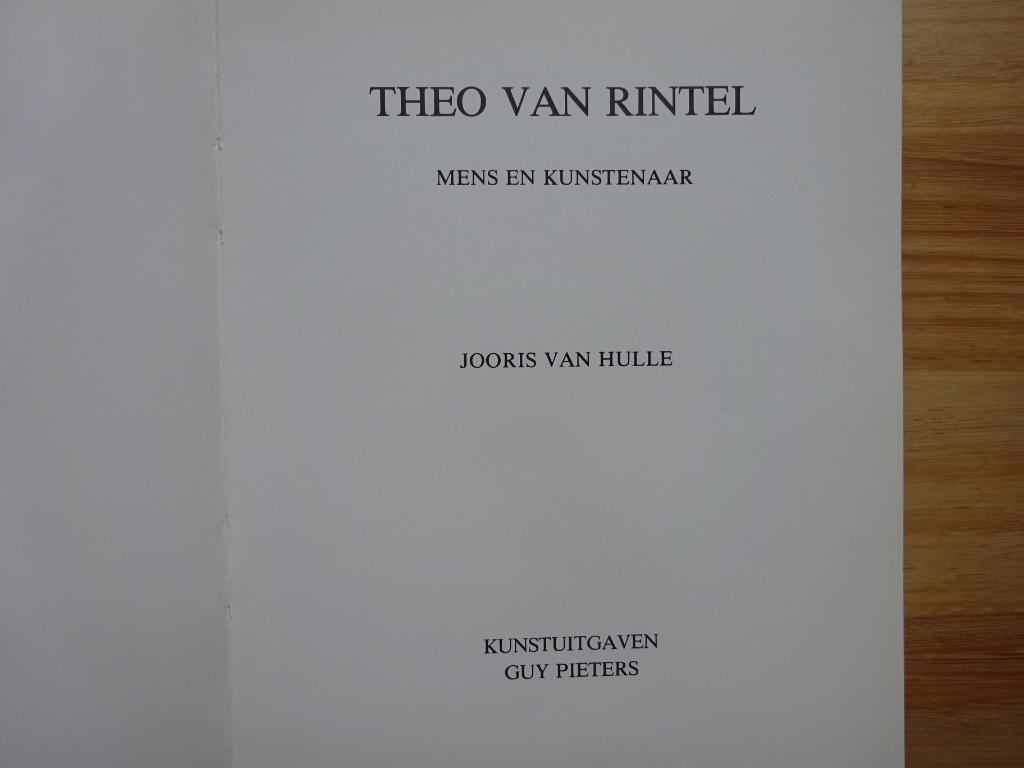 Theo Van Rintel, monografie met originele tekening , signed, Enlèvement ou Envoi, Utilisé, Peinture et dessin, Jooris Van Hulle