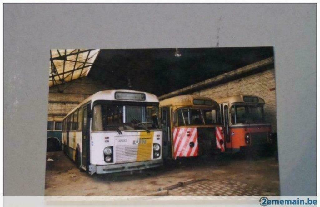 Bus SNCV - MTUB réserve pour le musée.Dépôt STIB Schaerbeek, Envoi, Utilisé, Bus ou Métro, Carte ou Gravure