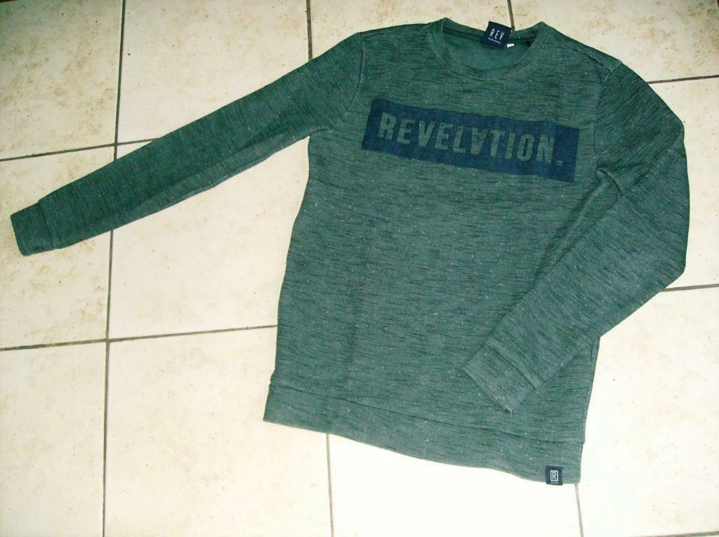 groen zwarte sweater mt XS, Kleding | Heren, Ophalen of Verzenden, Gedragen, Revelation, Groen