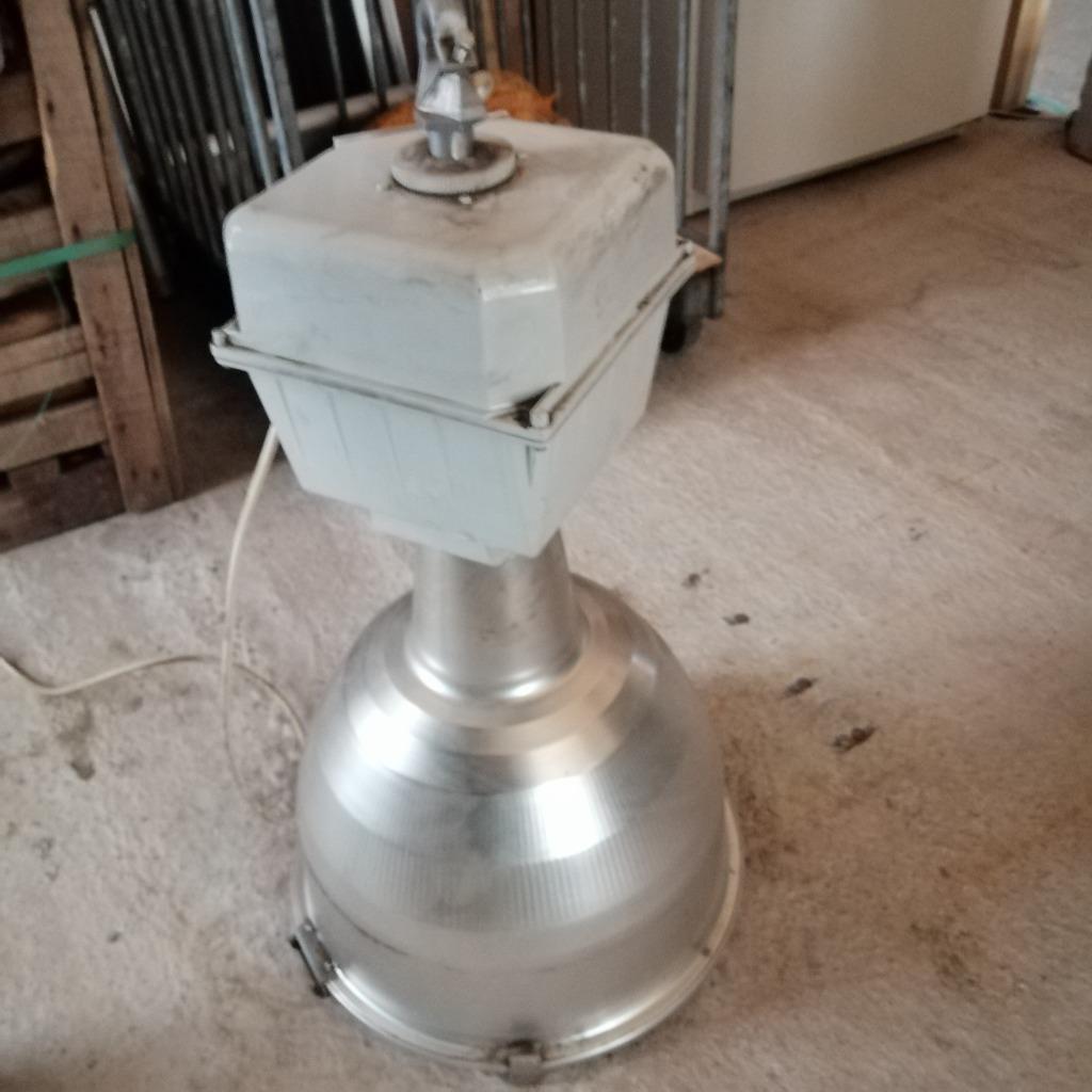 Lampe industrielle vintage GE Lightning Systems Modèle : UGL, Enlèvement, Utilisé, Verre