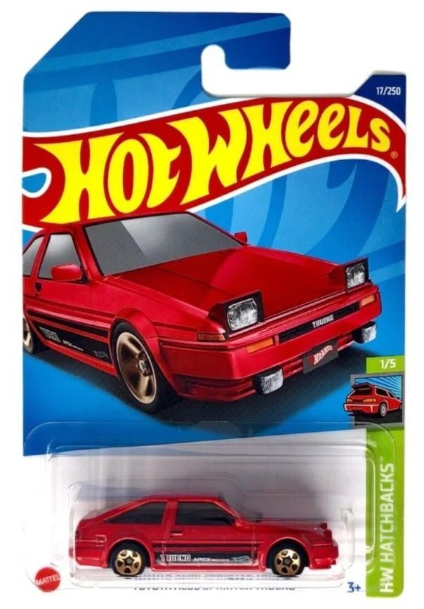 Hot Wheels - HW Hatchbacks - Toyota AE86 Sprinter Trueno, Neuf, 333 Continental Boulevard, El Segundo, CA 90245, United States