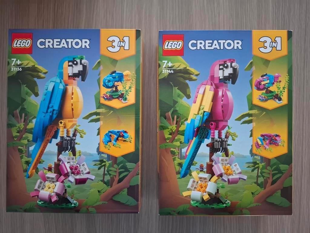 Lego Creator 3-in-1 Papegaaien 31136 en 31144, Ophalen of Verzenden, Nieuw, Lego