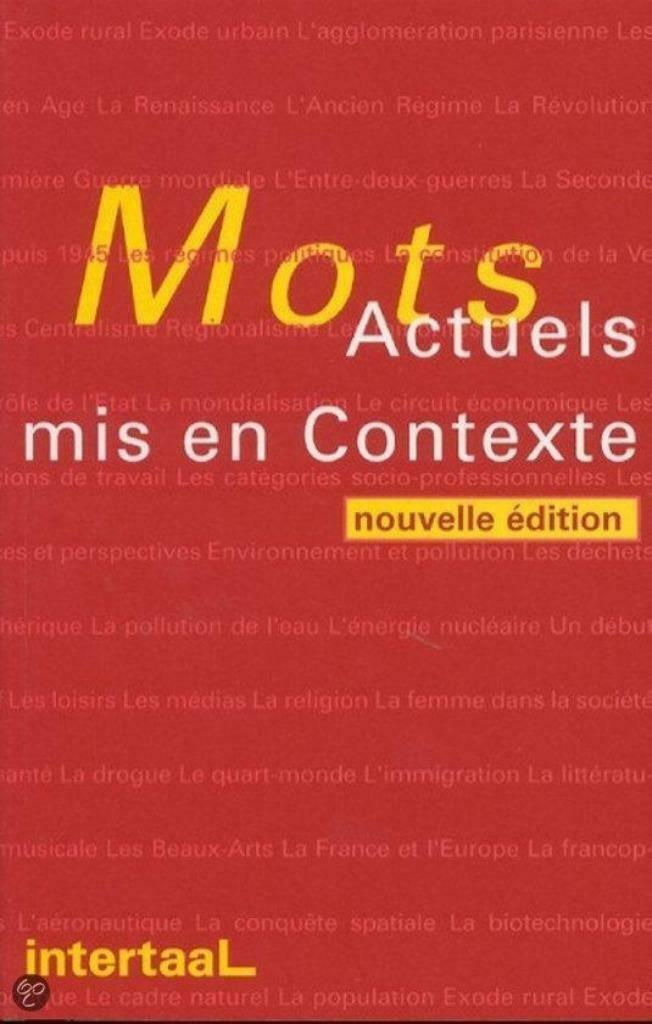 boek mots actuels mis en contexte, Enlèvement ou Envoi, Comme neuf