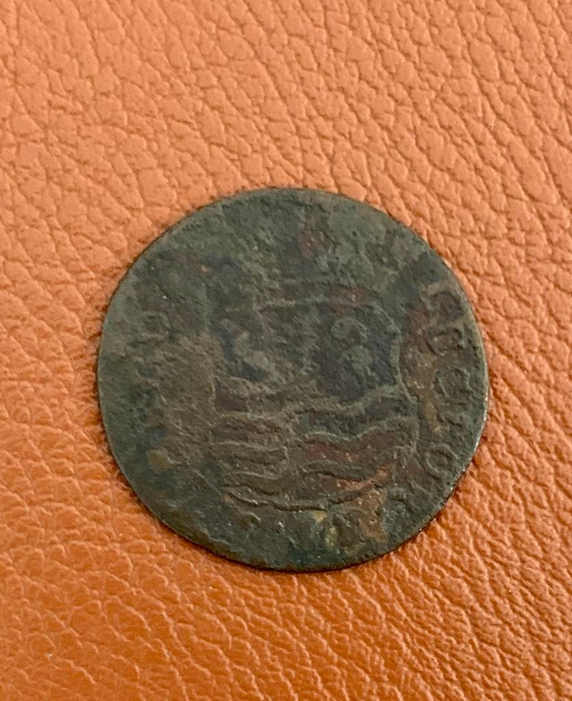 Zeelandia 1 Duit 1747, Postzegels en Munten, Ophalen of Verzenden