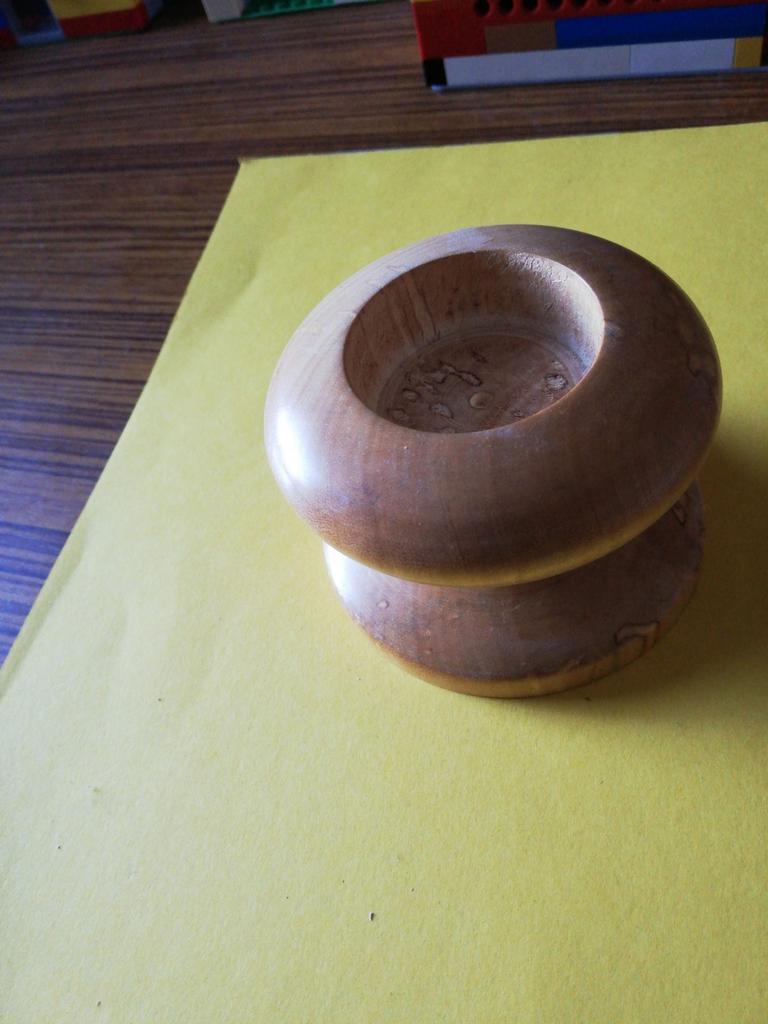 Bougeoir artisanal en bois. Signé. Neuf., Ophalen of Verzenden, Zo goed als nieuw, Hout