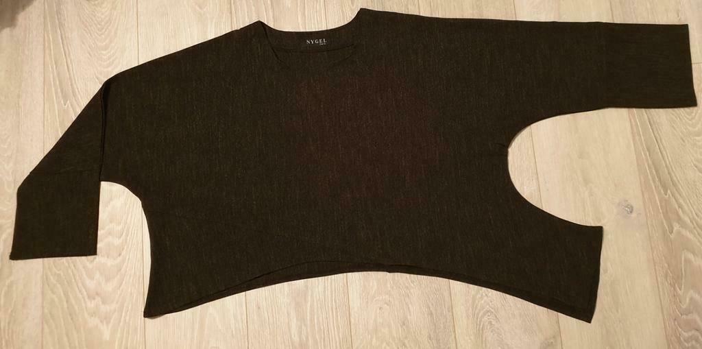Cape destructurée marron/noir/gris/beige, Vêtements | Femmes, Enlèvement ou Envoi, NYGEL Paris, Comme neuf, Manches longues