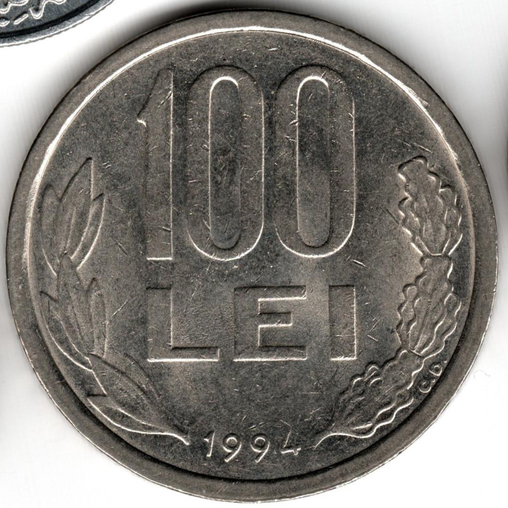 Roemenië : 100 Lei 1994  KM#111  Ref 16150, Postzegels en Munten, Ophalen of Verzenden, Overige landen, Losse munt