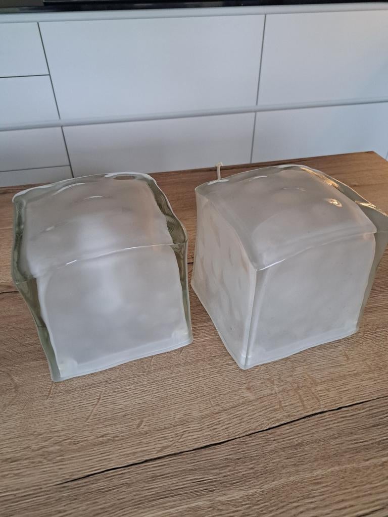 Ice cube lamp ikea, Enlèvement, Comme neuf, Verre, Retro