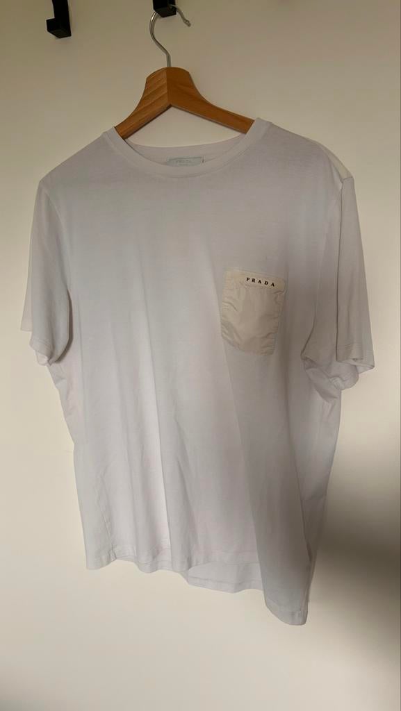 T-shirt van Prada, Kleding | Heren, T-shirts, Ophalen, Wit, Maat 56/58 (XL), Prada