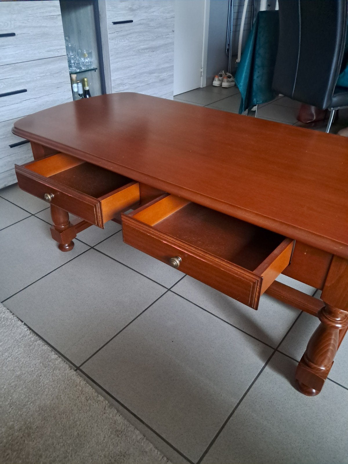 Eiken salontafel, Ophalen, Gebruikt, Antieke stijl