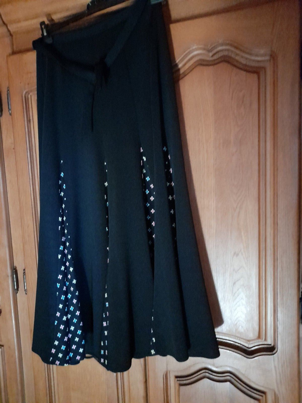 Speciale wikkelrok, maat 38-40, maxi, zwart, Maat 38/40 (M), Zwart, Ophalen of Verzenden, Zo goed als nieuw