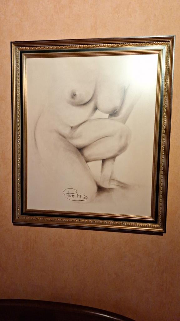 Tekening lichaam, Antiek en Kunst, Ophalen