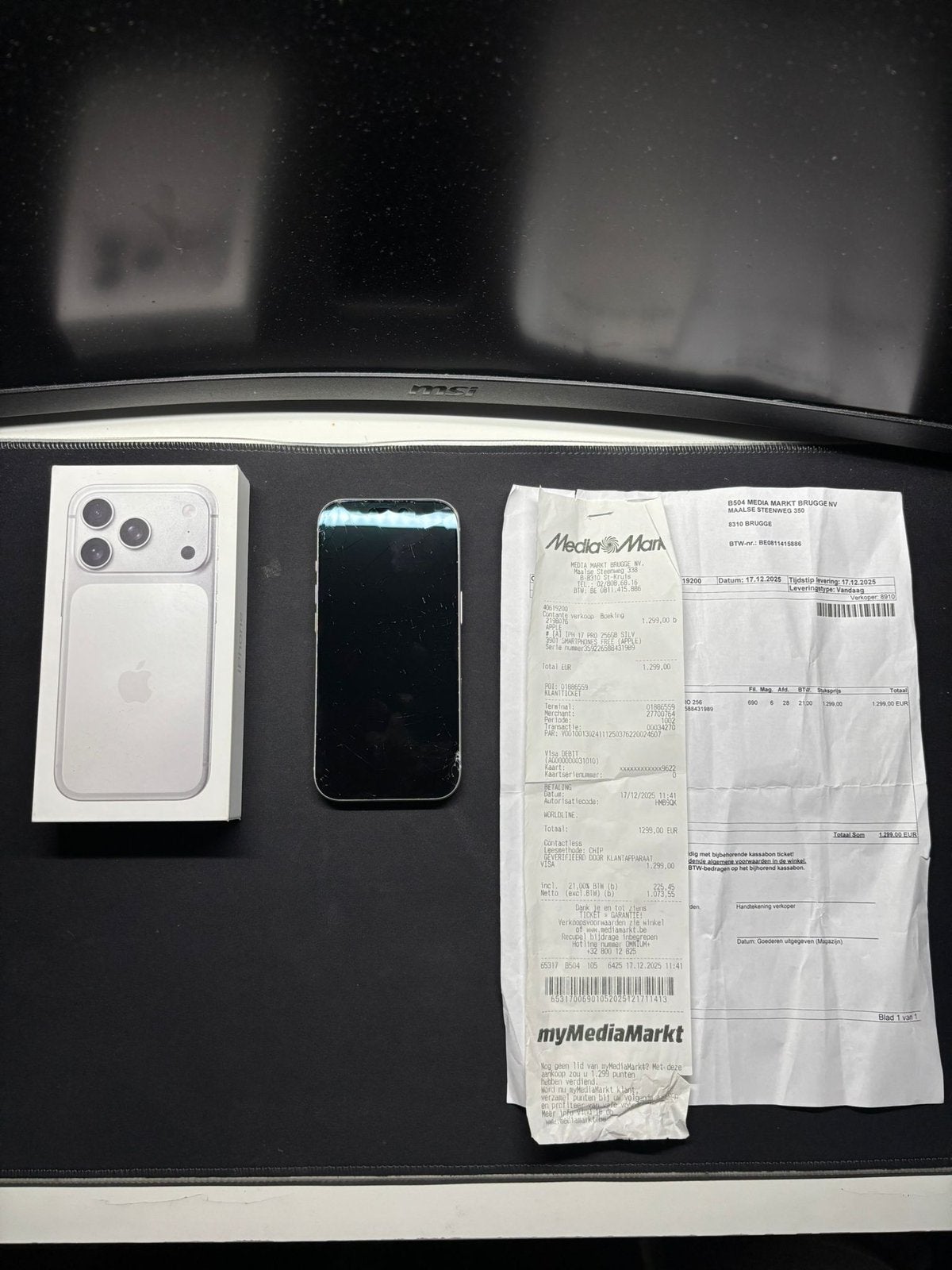 iPhone 17 Pro 128 Go, Enlèvement, Comme neuf, IPhone 17