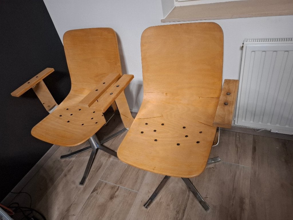 Stoelen, Huis en Inrichting, Stoelen, Ophalen, Gebruikt, Twee, Bruin